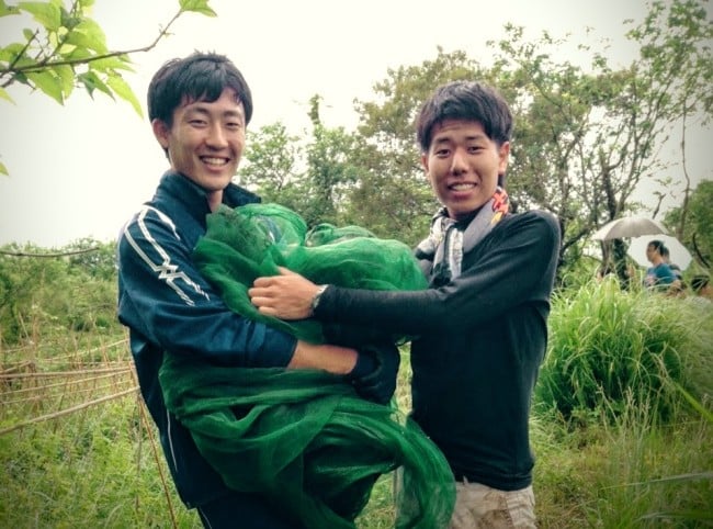 台湾で自然農法を実践する農家さんのお手伝いをする学生ボランティア