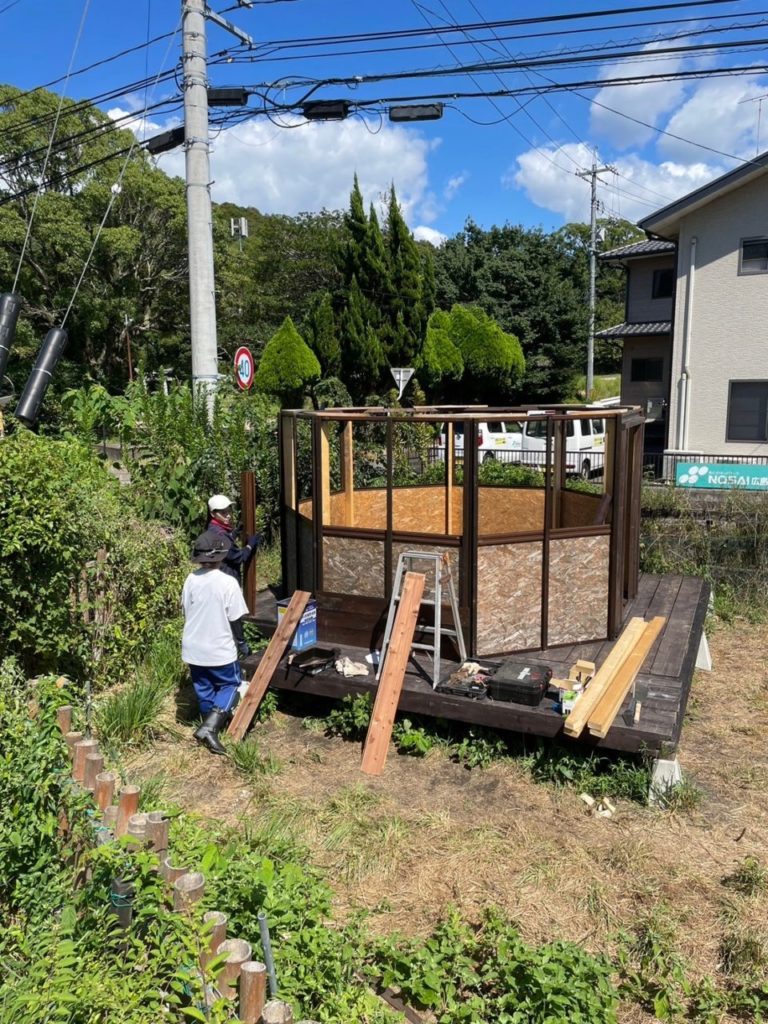 村おこしボランティア【江田島コース】での活動の様子