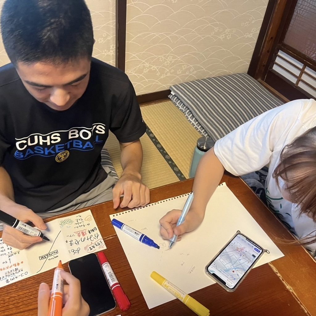 村おこしボランティア【かみのやま温泉コース】での活動の様子