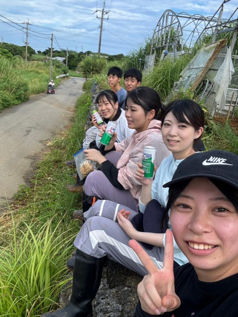 村おこしボランティア【与論島コース】での活動の様子