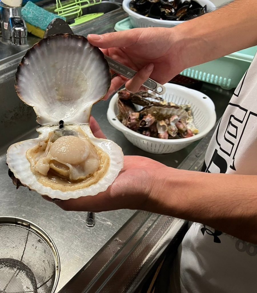 村おこしボランティア【三陸漁場コース】での活動の様子