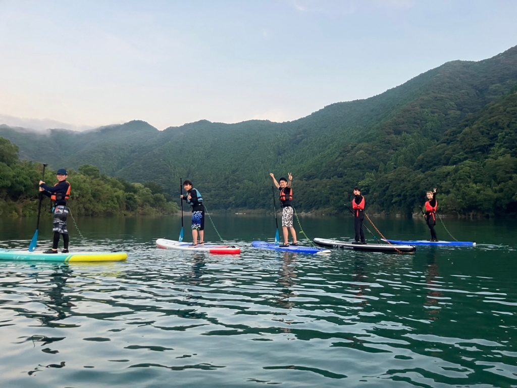 村おこしボランティア【四万十川・リバーガイドコース】での活動の様子