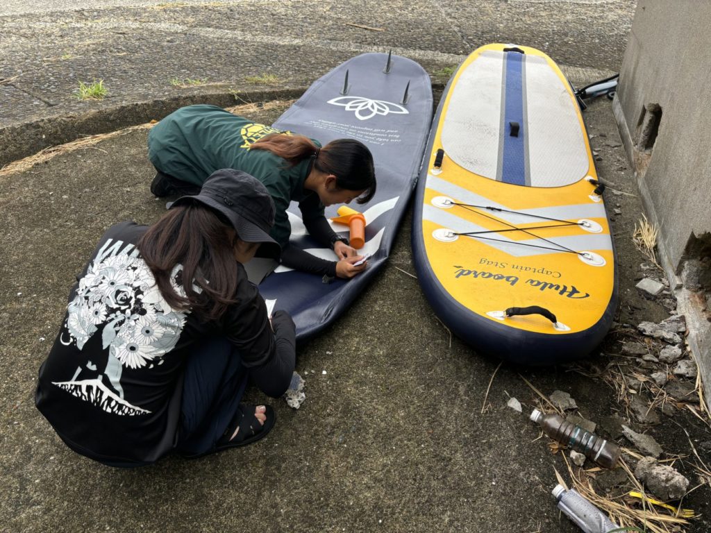 村おこしボランティア【さつま竹島コース】での活動の様子