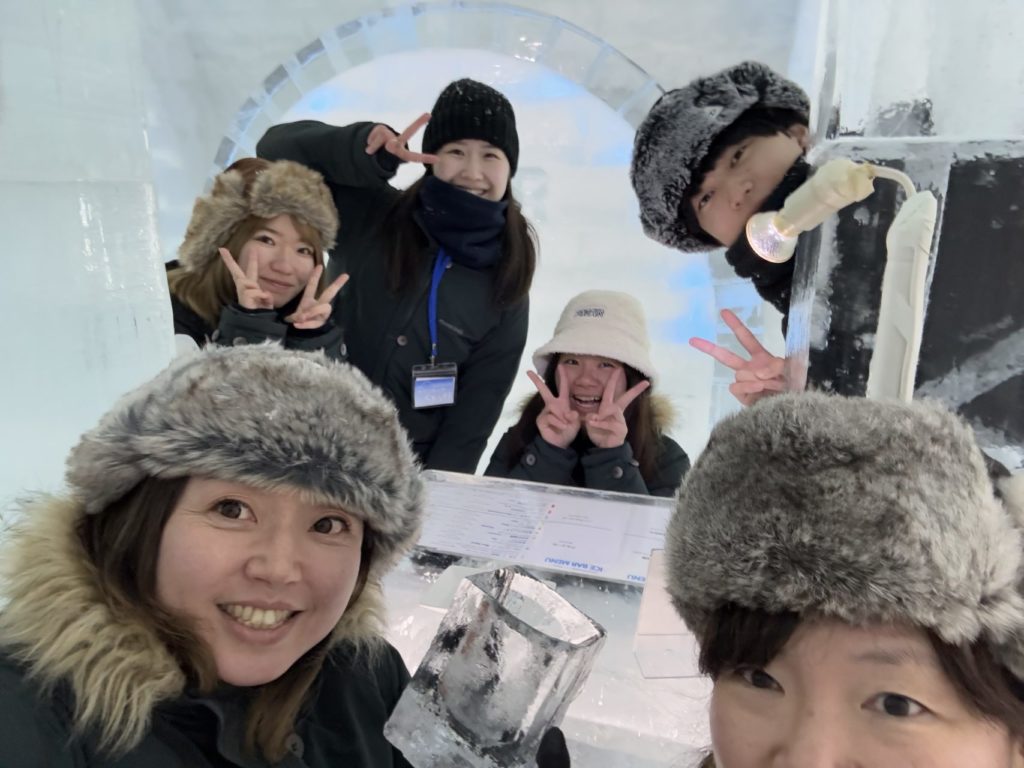 村おこしボランティア【然別湖コタンコース】での活動の様子