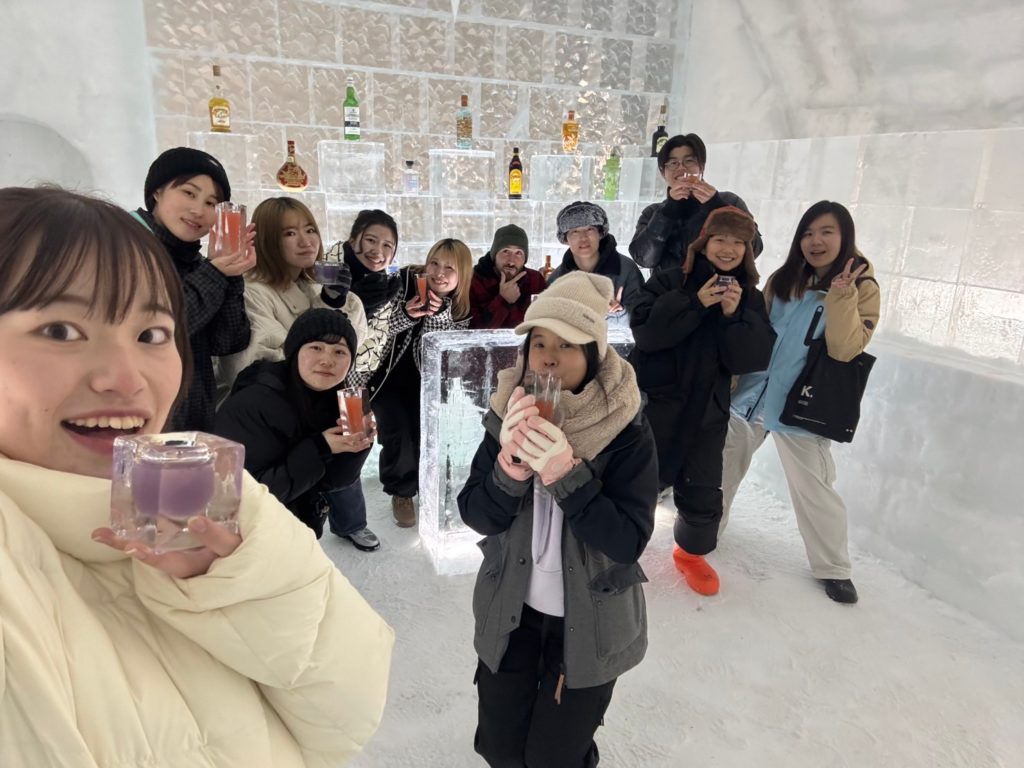 村おこしボランティア【然別湖コタンコース】での活動の様子