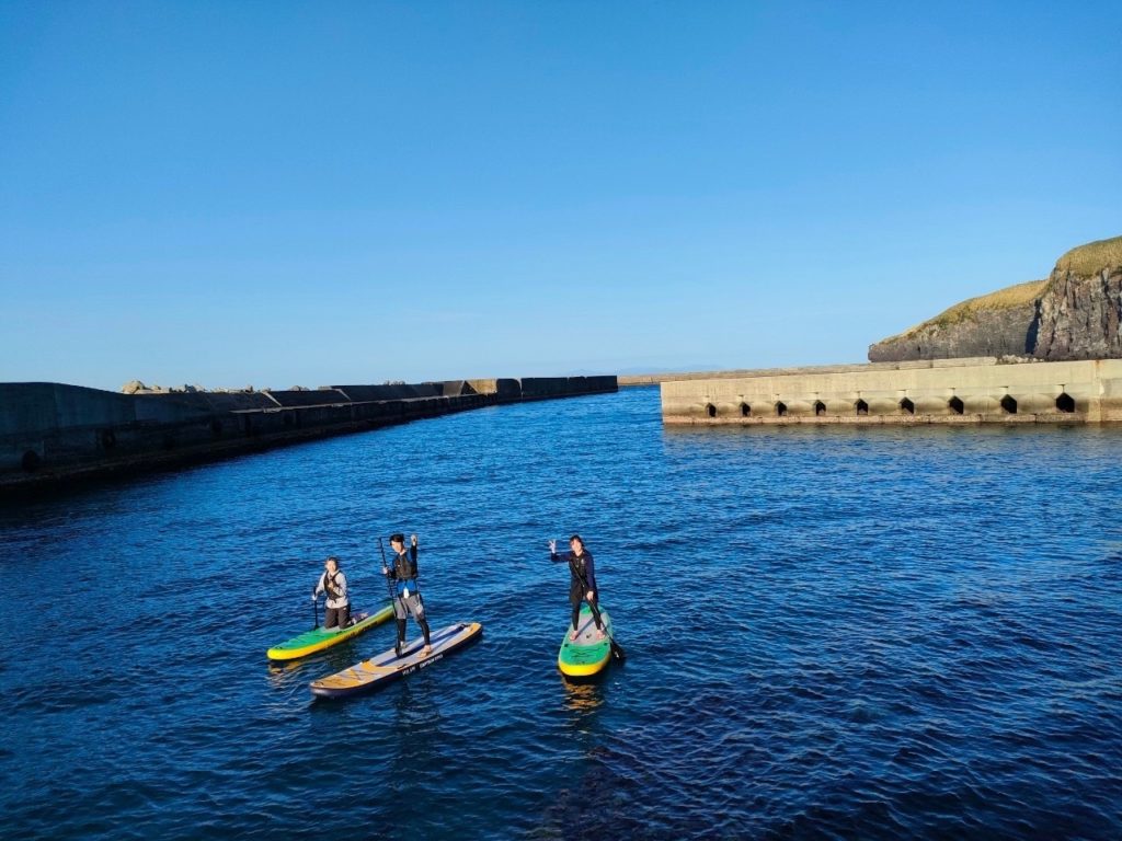 村おこしボランティア【さつま竹島コース】での活動の様子