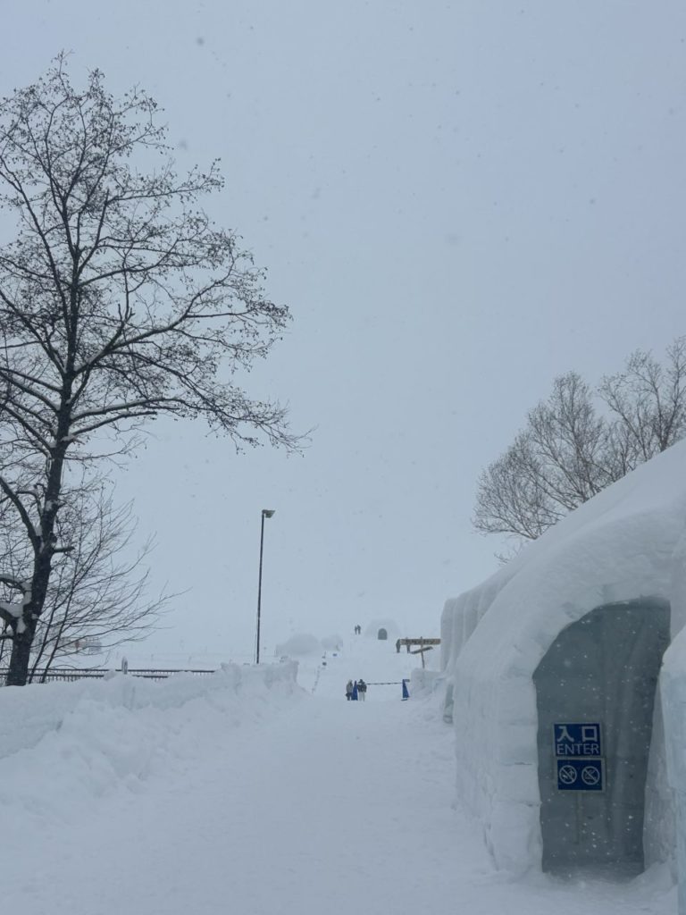 村おこしボランティア【然別湖コタンコース】での活動の様子