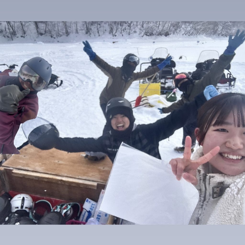 村おこしボランティア【然別湖コタンコース】での活動の様子