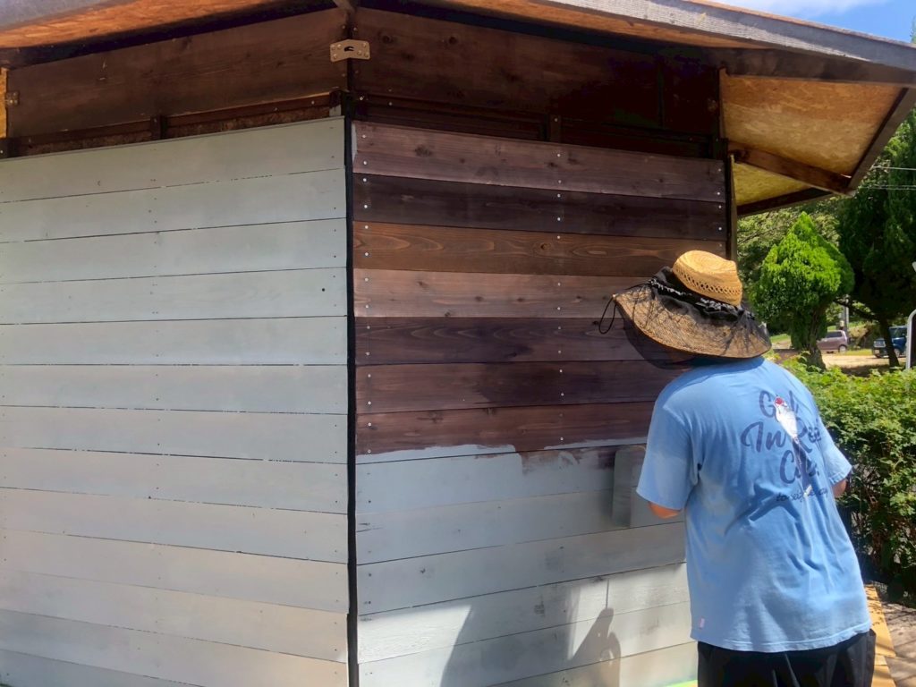 村おこしボランティア【江田島コース】での活動の様子