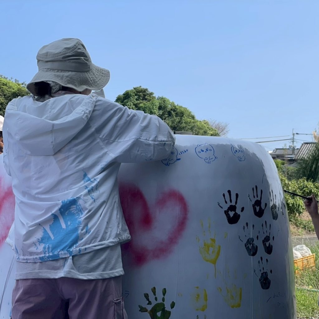 村おこしボランティア【川南町コース】での活動の様子