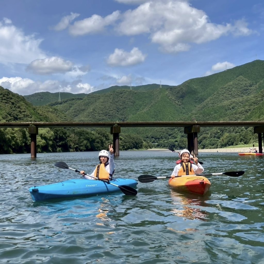 村おこしボランティア【四万十川・リバーガイドコース】での活動の様子