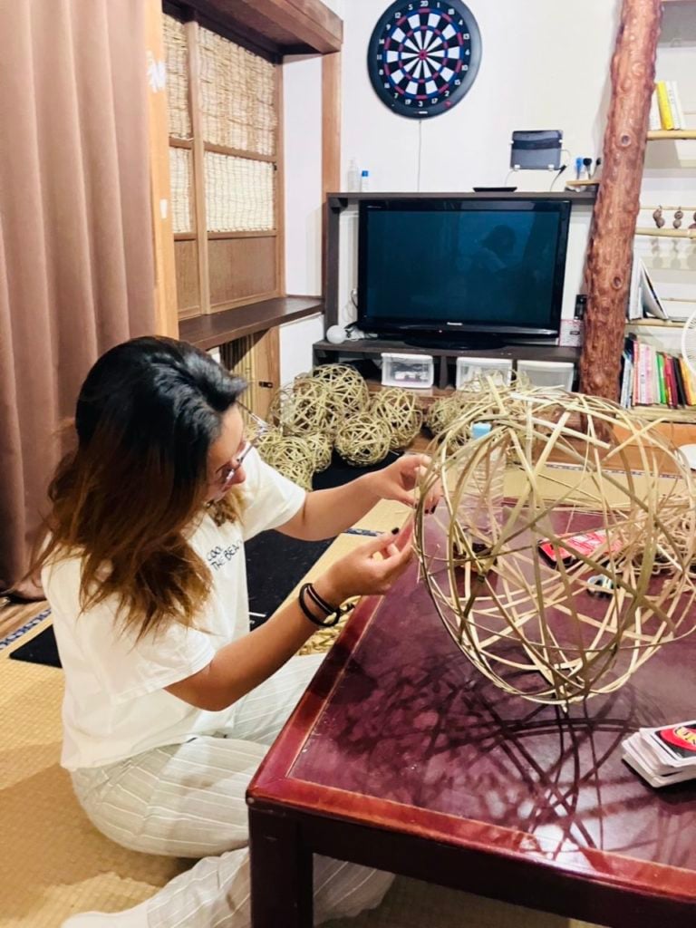 村おこしボランティア【さつま竹島コース】での活動の様子