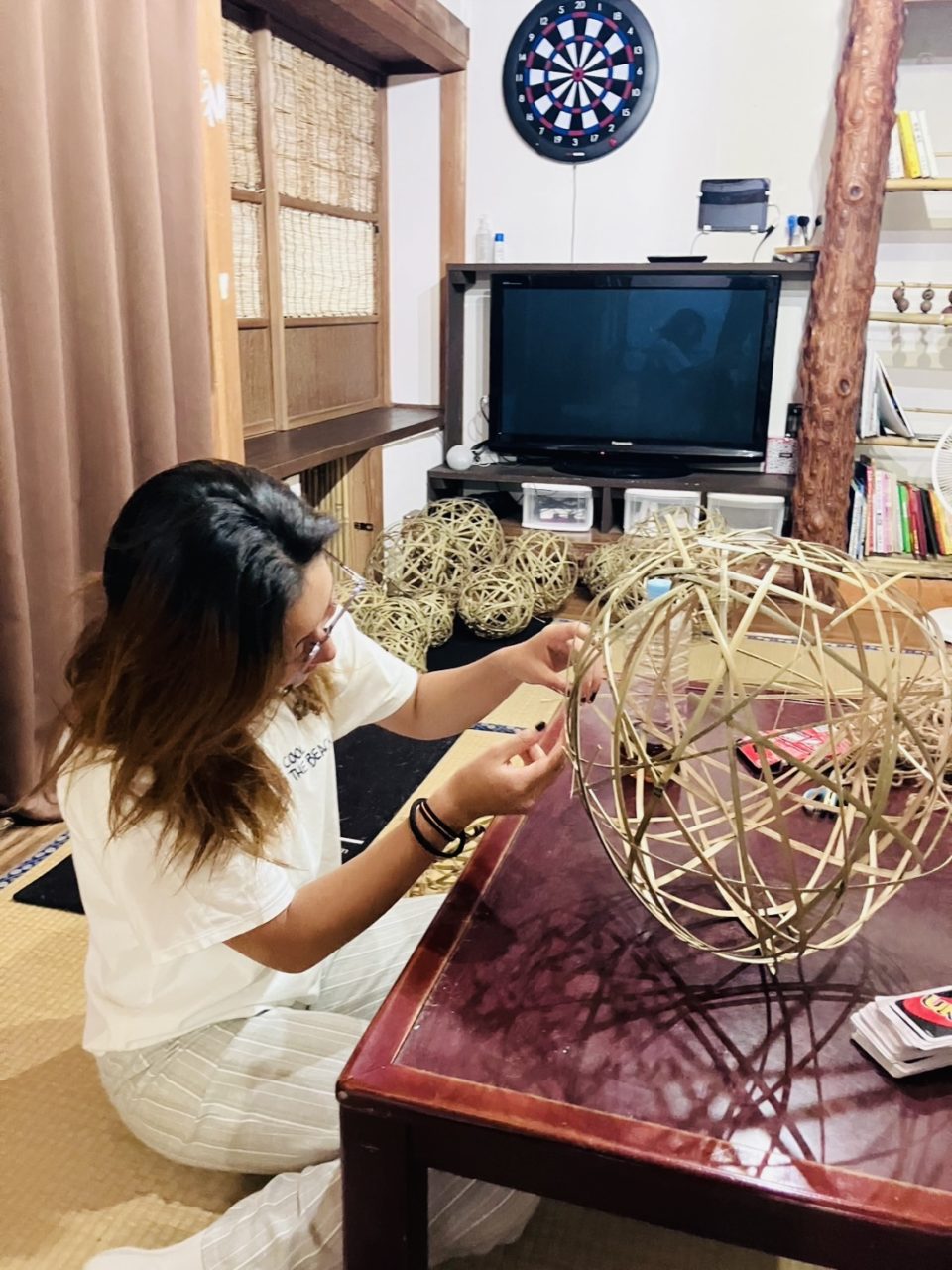 村おこしボランティア【さつま竹島コース】での活動の様子