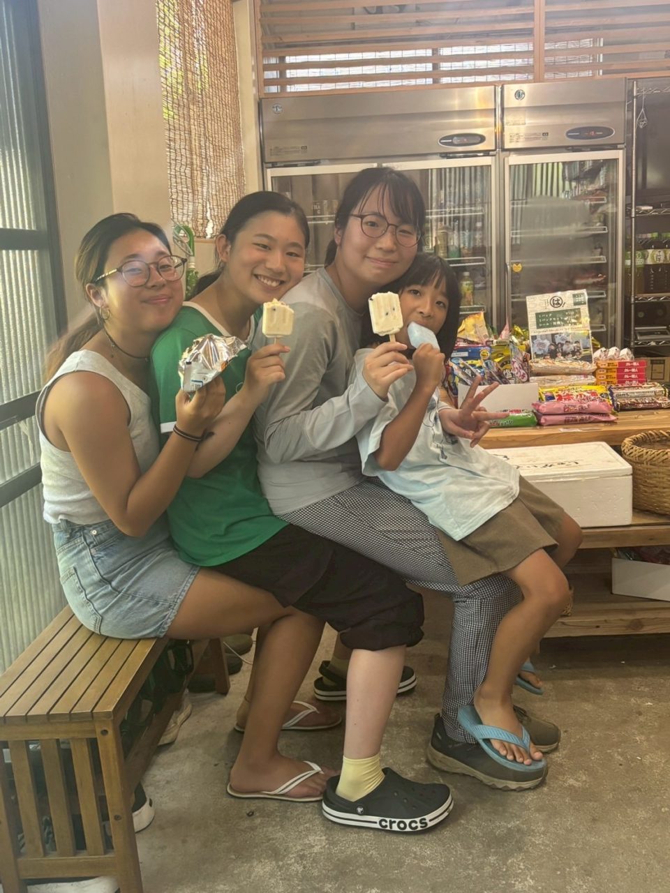 村おこしボランティア【さつま竹島コース】での活動の様子