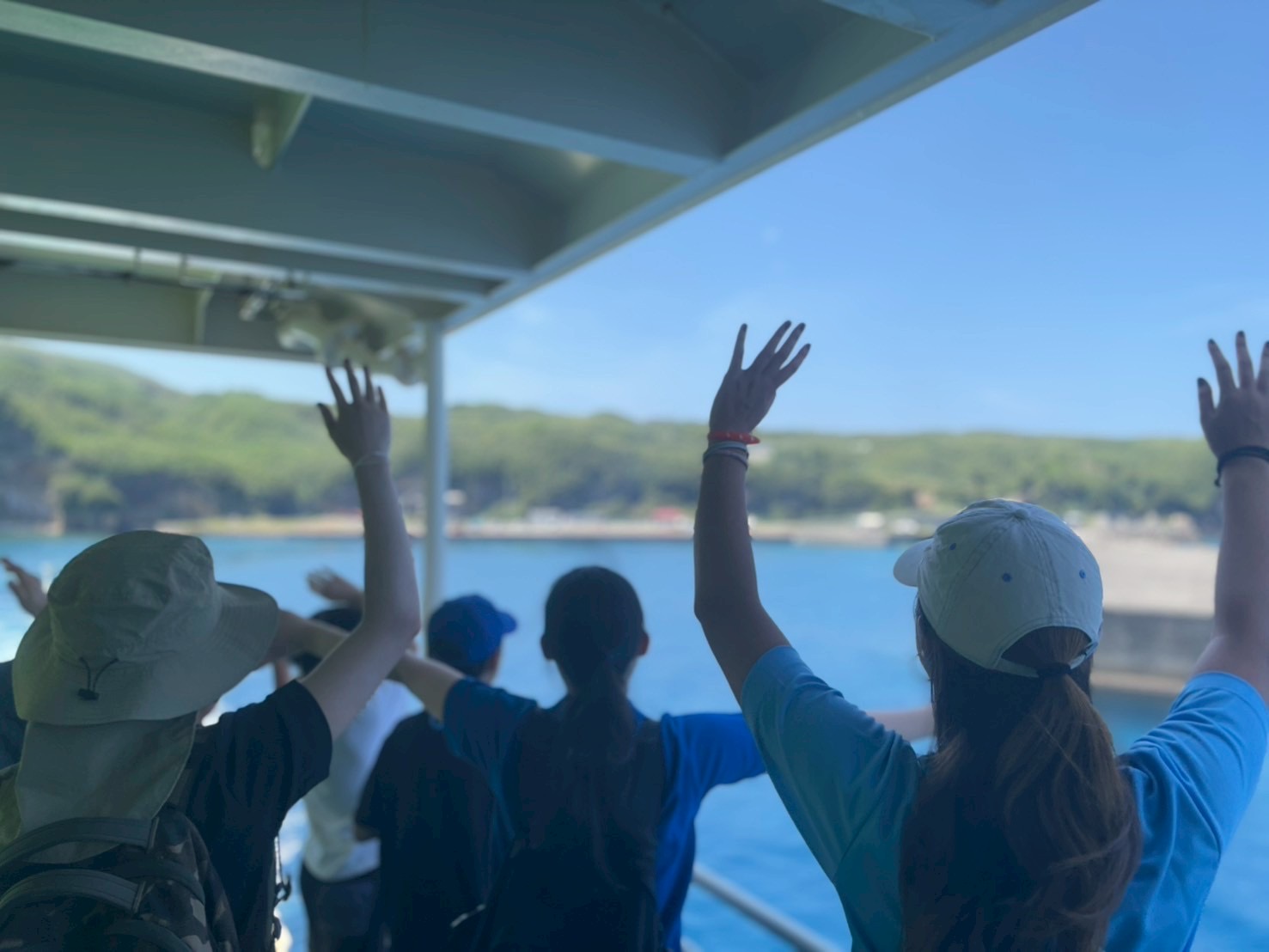 村おこしボランティア【さつま竹島コース】での活動の様子