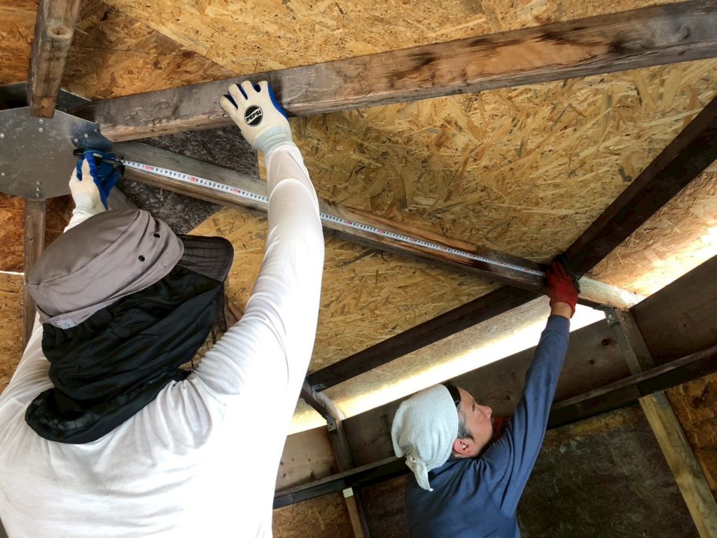 村おこしボランティア【江田島コース】での活動の様子