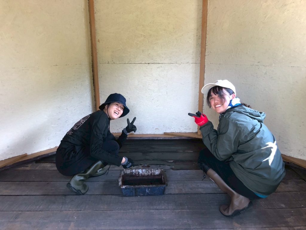 村おこしボランティア【江田島コース】での活動の様子