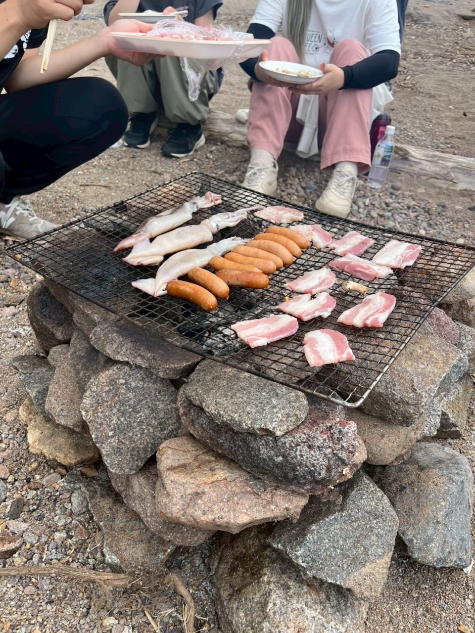 村おこしボランティア【奥尻島コース】での活動の様子