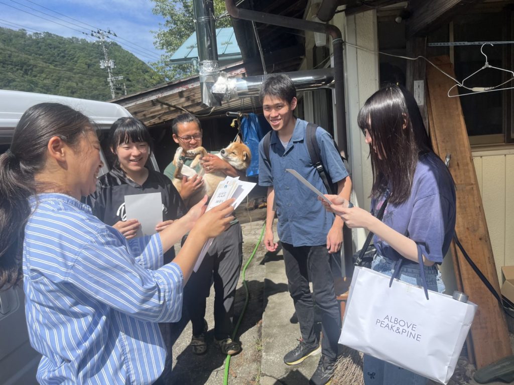 村おこしボランティア【大槌コース】での活動の様子