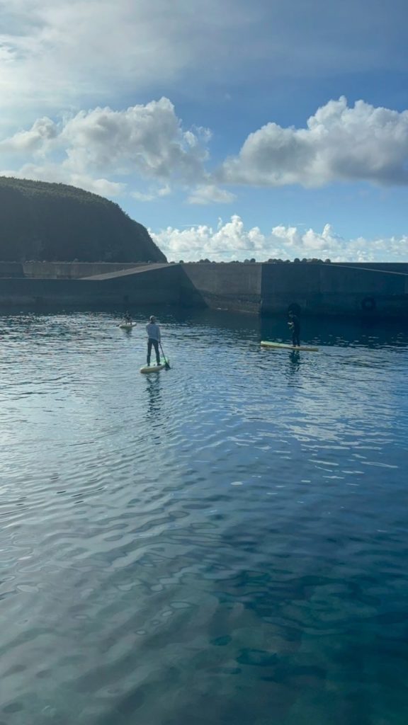 村おこしボランティア【さつま竹島コース】での活動の様子