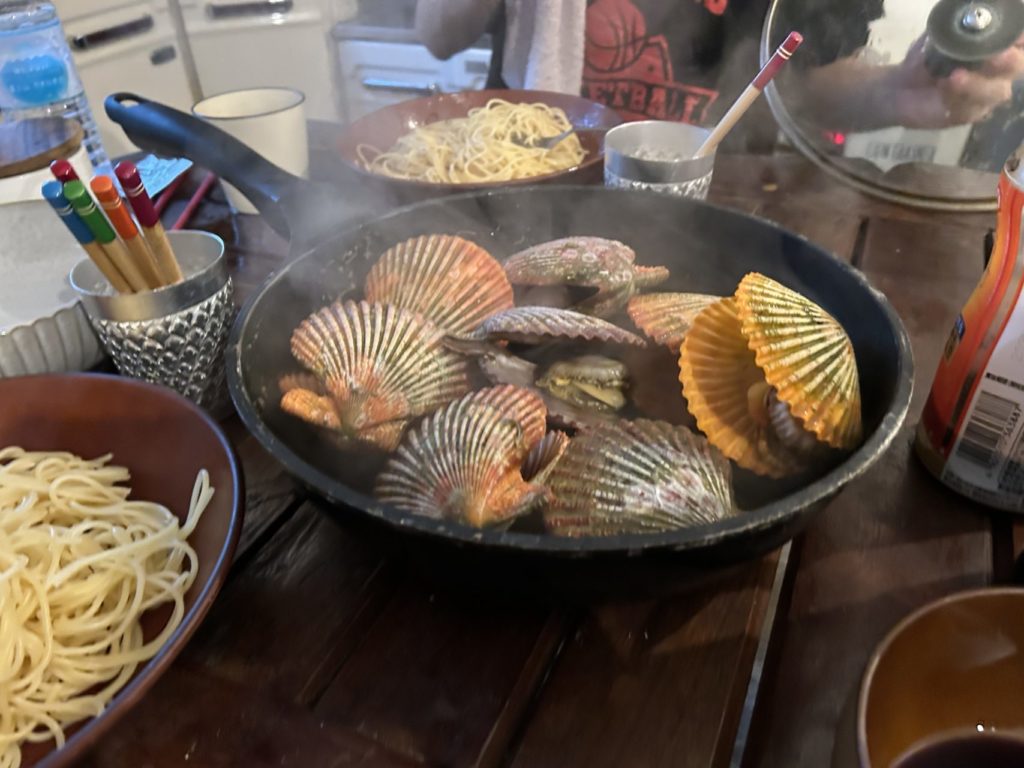 村おこしボランティア【屋形島コース】での活動の様子