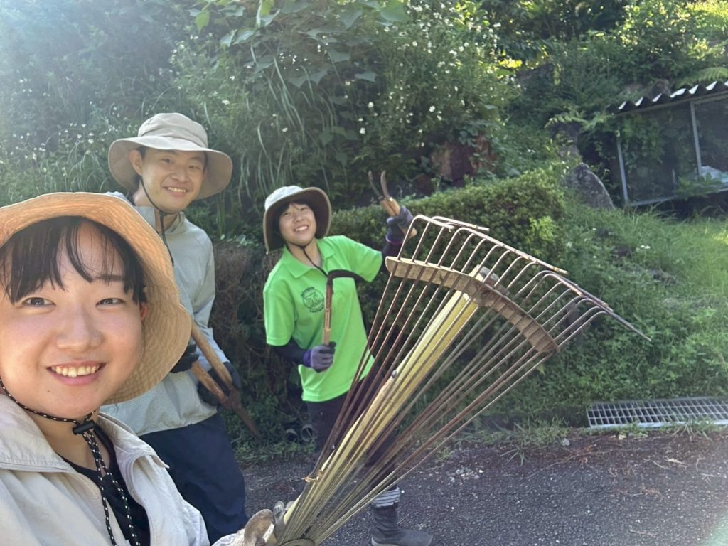 村おこしボランティア【屋久島コース】での活動の様子