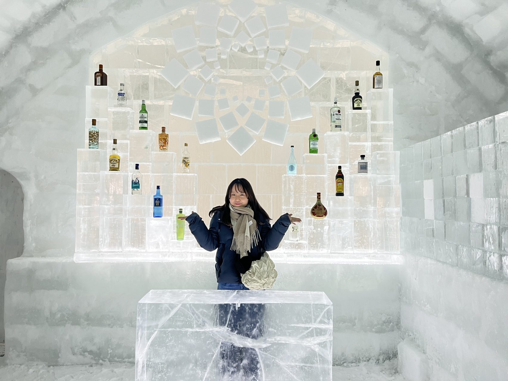 村おこしボランティア【然別湖コタンコース】での活動の様子