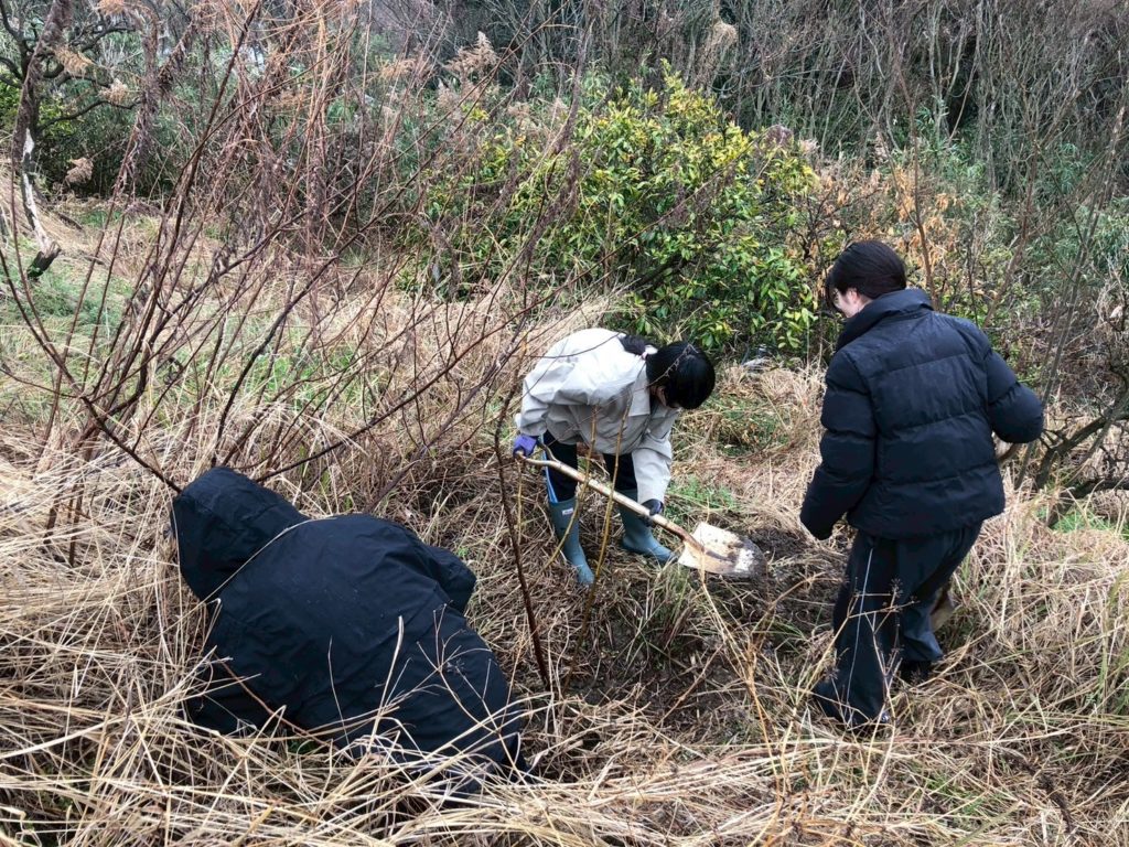 村おこしボランティア【江田島コース】での活動の様子