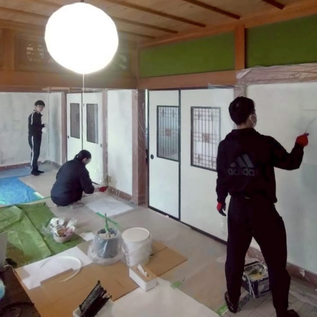 村おこしボランティア【神津島コース】での活動の様子