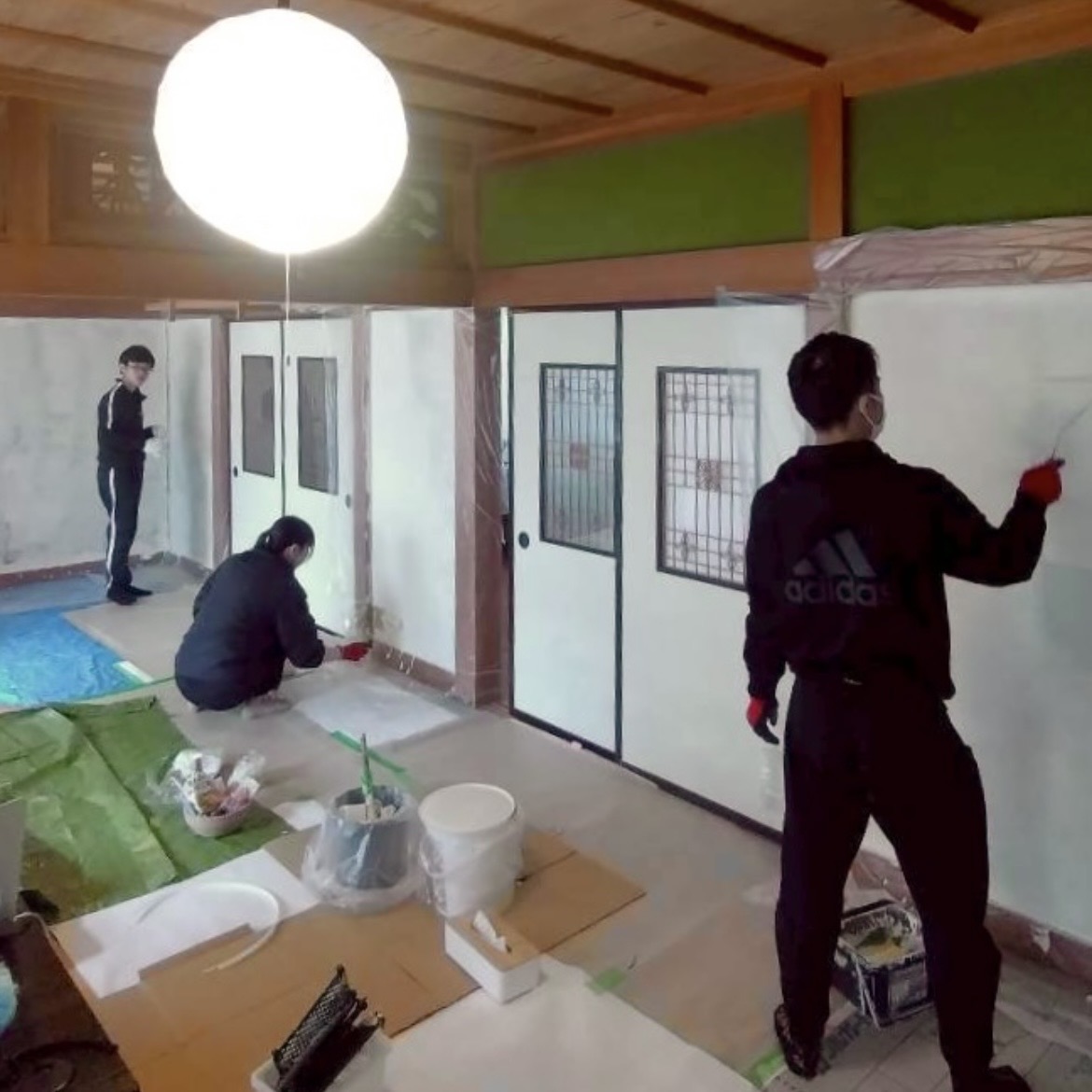 村おこしボランティア【神津島コース】での活動の様子