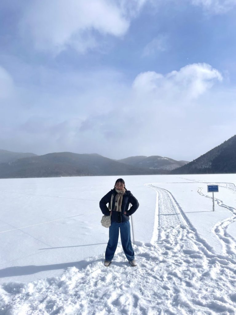 村おこしボランティア【然別湖コタンコース】での活動の様子