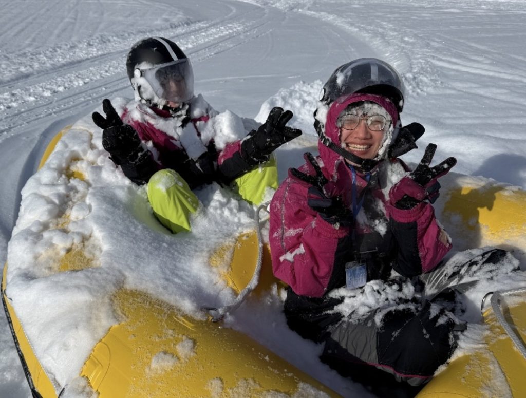 村おこしボランティア【然別湖コタンコース】での活動の様子