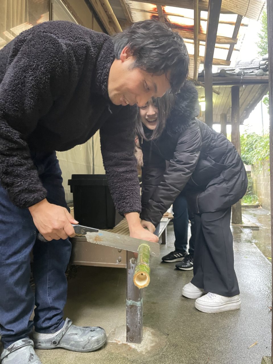 村おこしボランティア【さつま竹島コース】での活動の様子