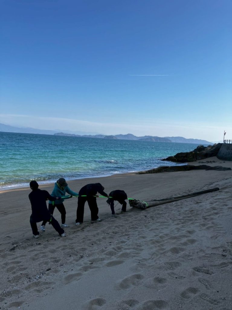 村おこしボランティア【倉橋島コース】での活動の様子