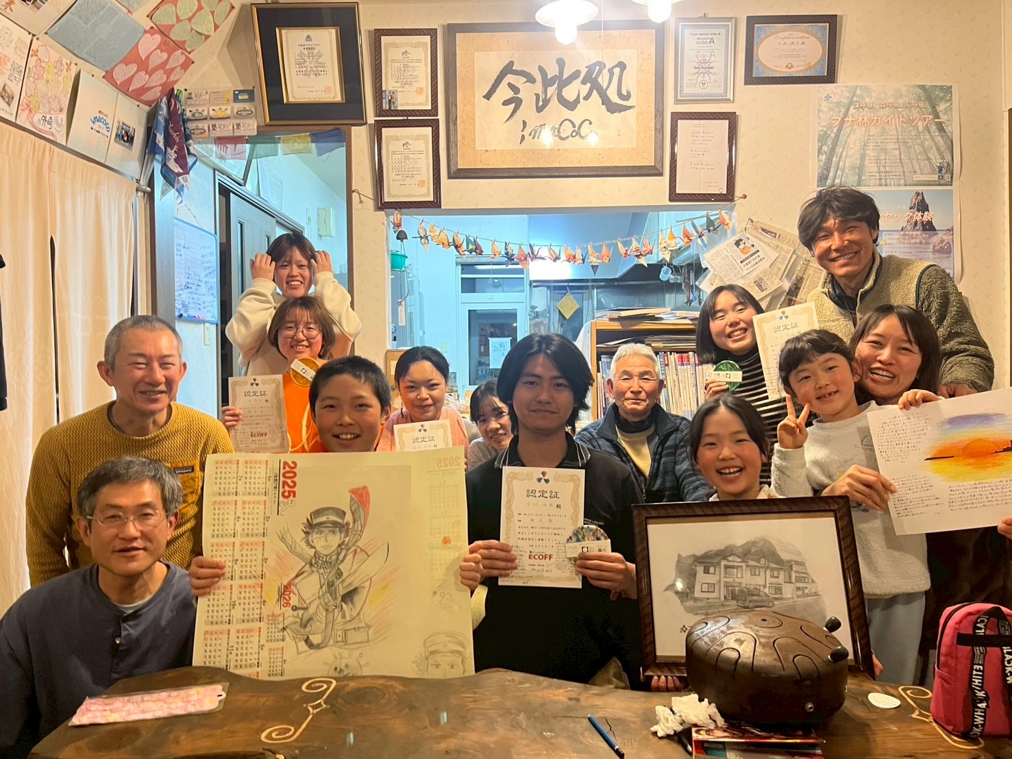 村おこしボランティア【奥尻島コース】での活動の様子