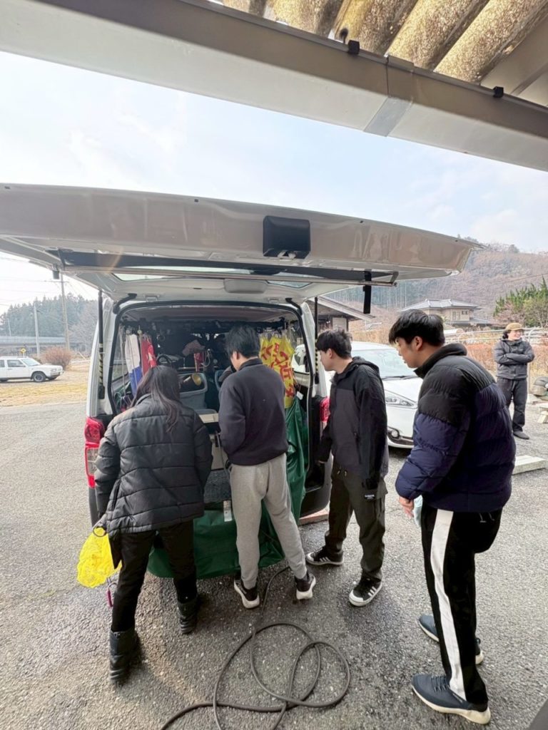 村おこしボランティア【三陸漁場コース】での活動の様子