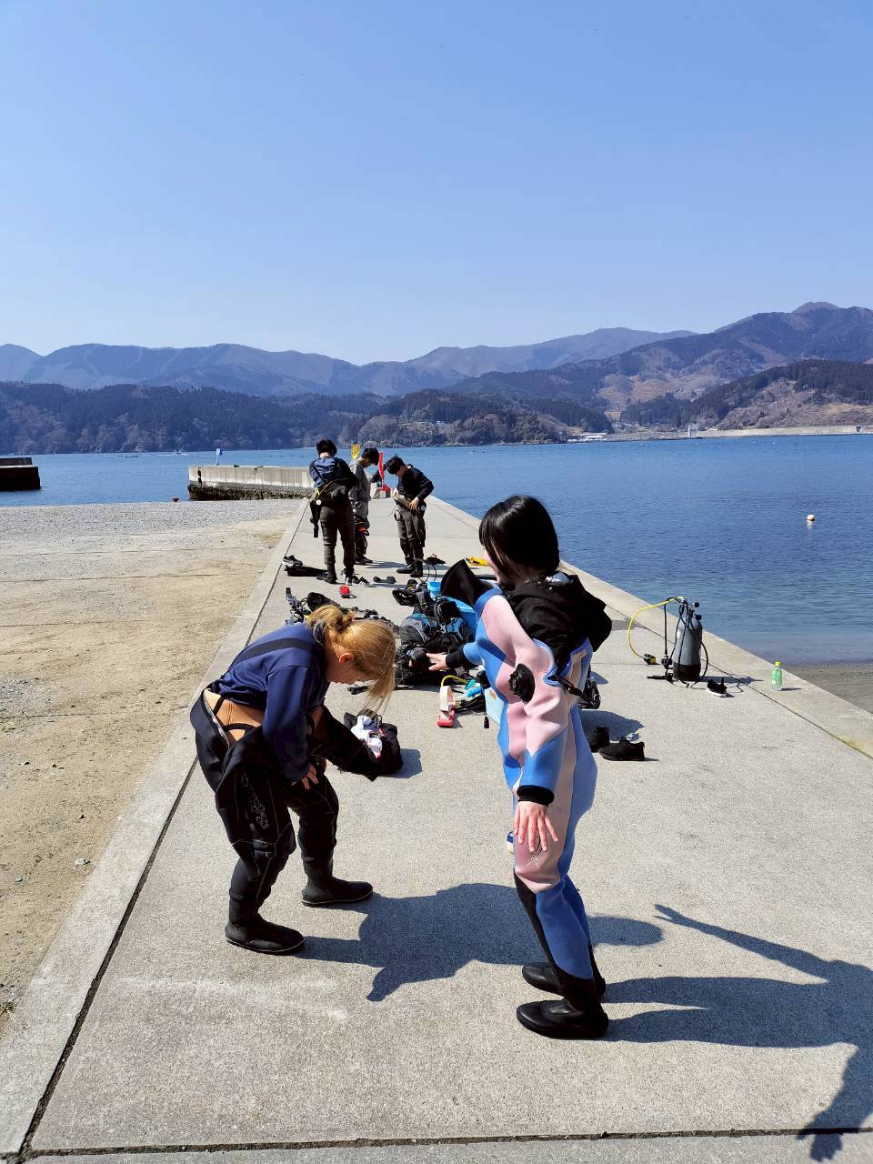 村おこしボランティア【三陸漁場コース】での活動の様子