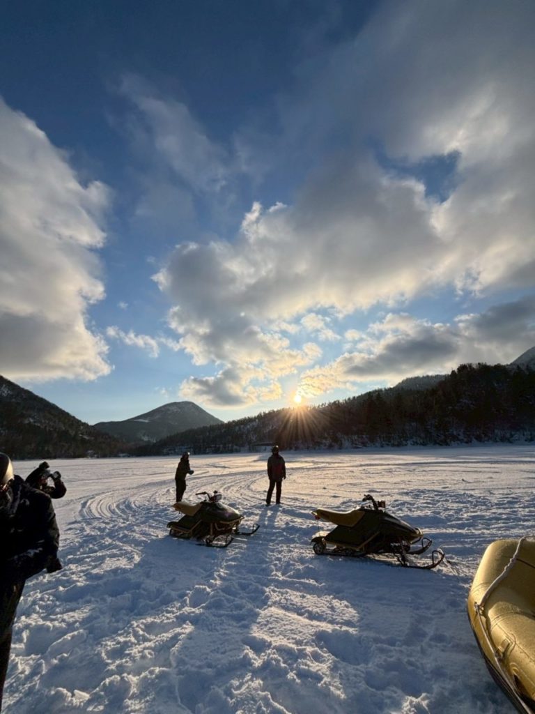 村おこしボランティア【然別湖コタンコース】での活動の様子