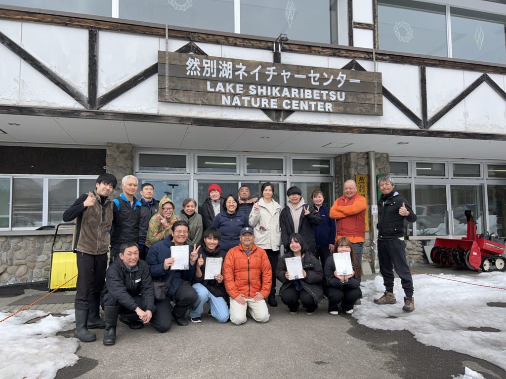 村おこしボランティア【然別湖コタンコース】での活動の様子