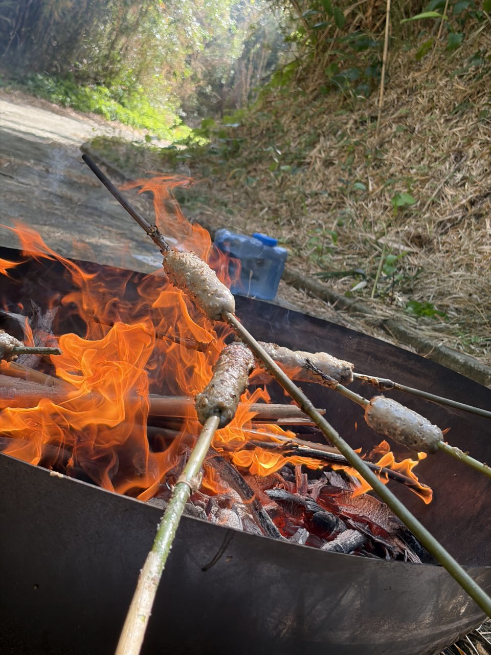 村おこしボランティア【さつま竹島コース】での活動の様子