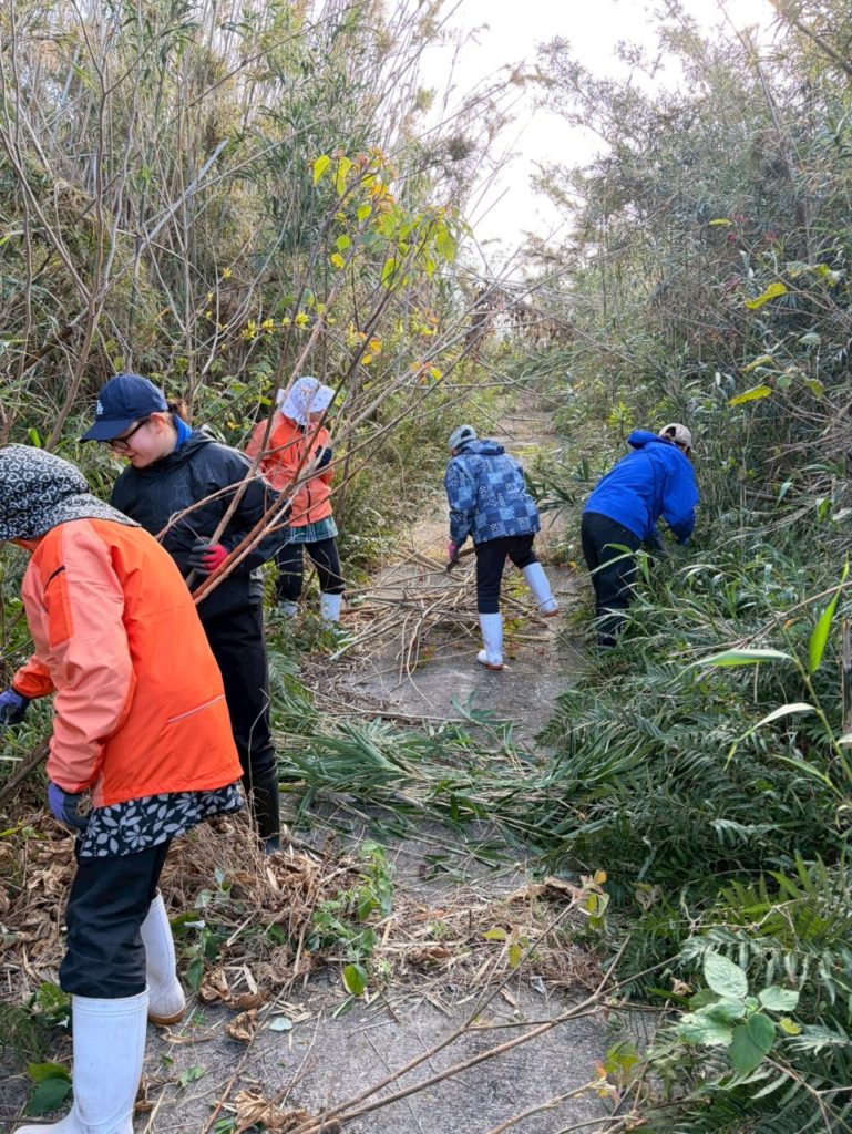 村おこしボランティア【さつま竹島コース】での活動の様子