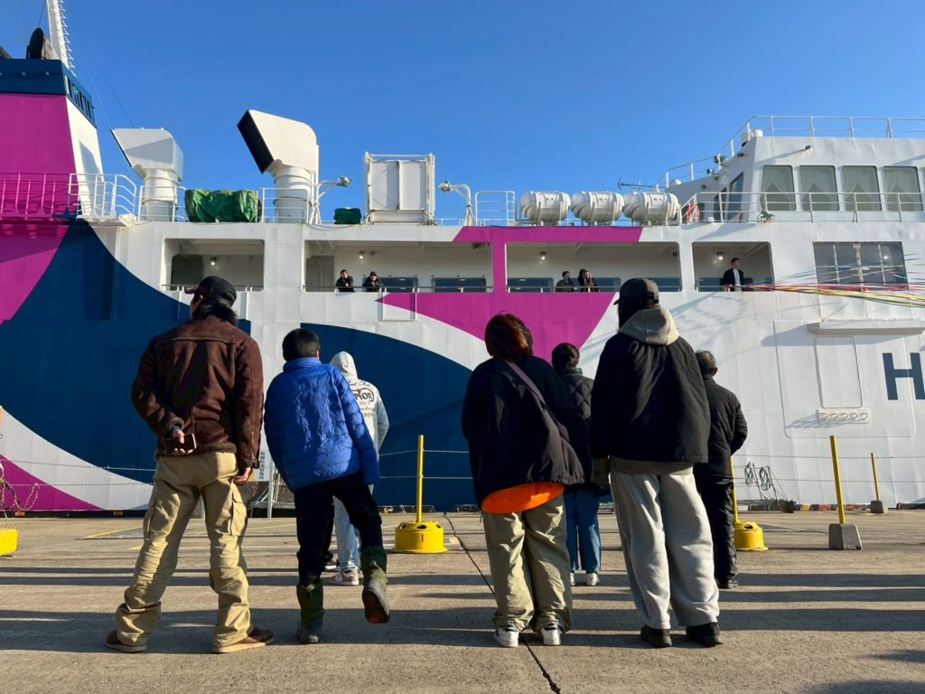 村おこしボランティア【奥尻島コース】での活動の様子